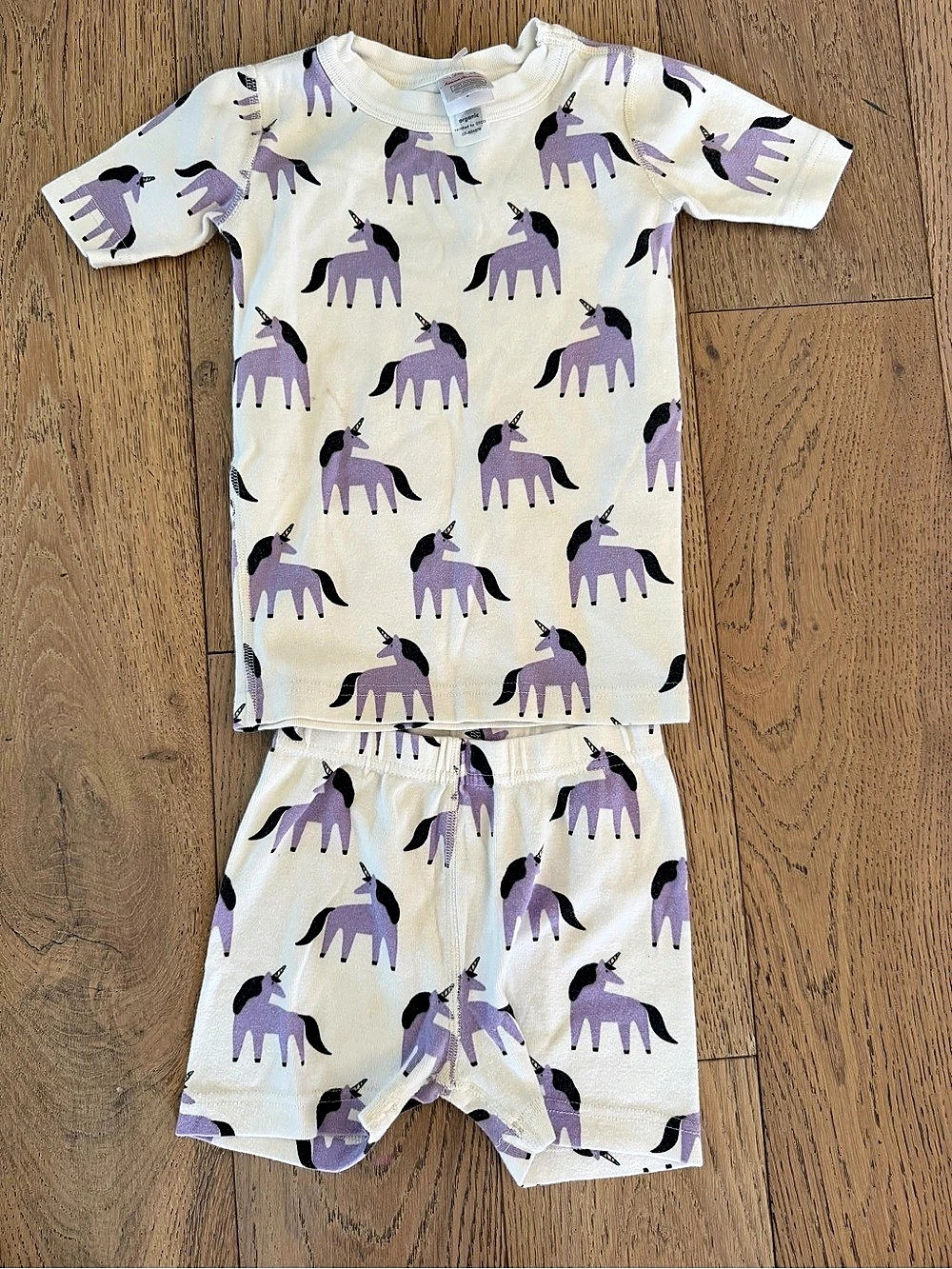 Hanna Andersson Short John Pajama Set in Unicorn Print Unicorn Pajama Set Girls